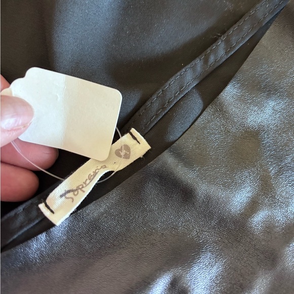 Soprano Tank Top M Medium Sheer Back V-Neck Sleeveless Contrast Hi-Lo #J27 M,L - Picture 5 of 6